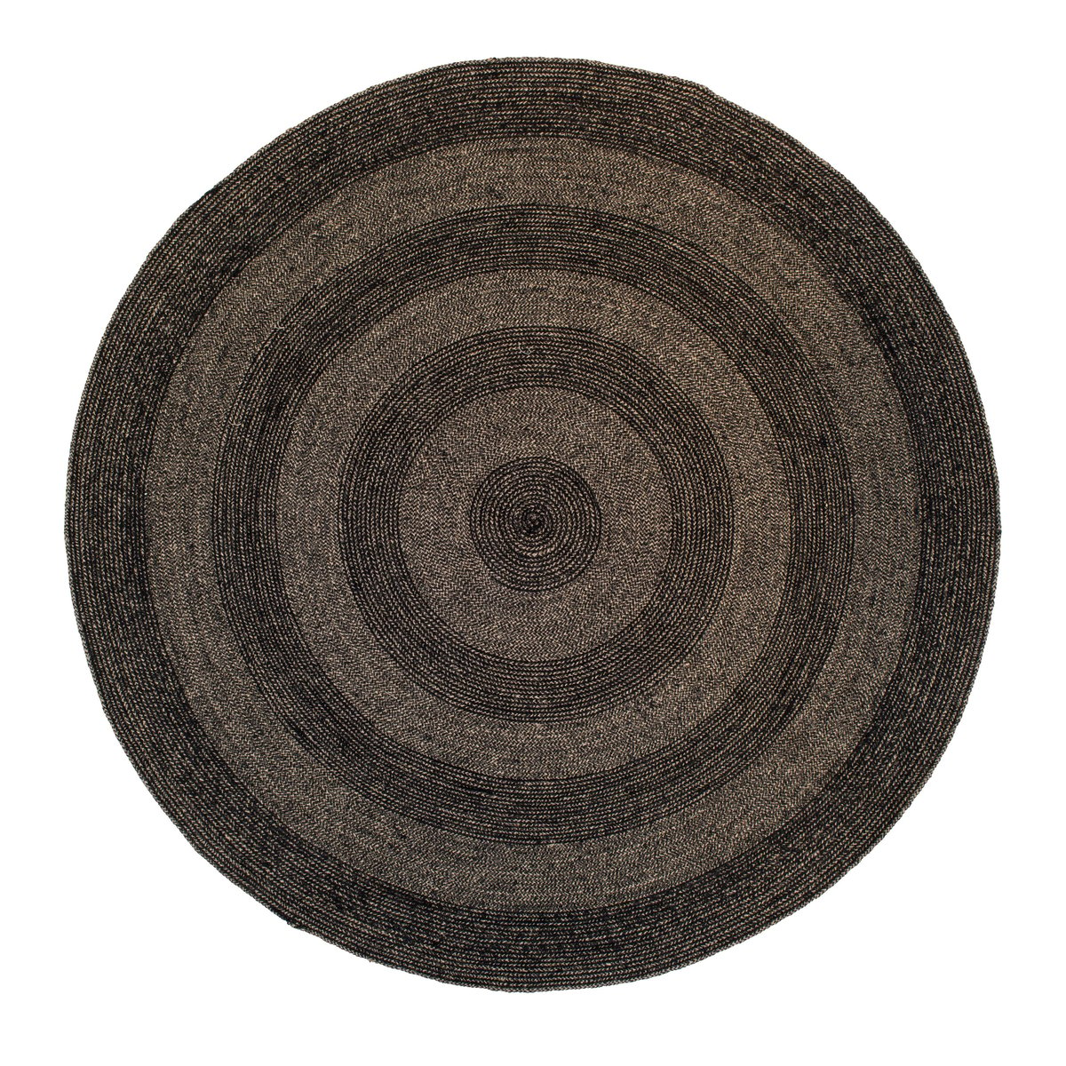 Dixie Ella jute rug  Ø150 cm black-nature