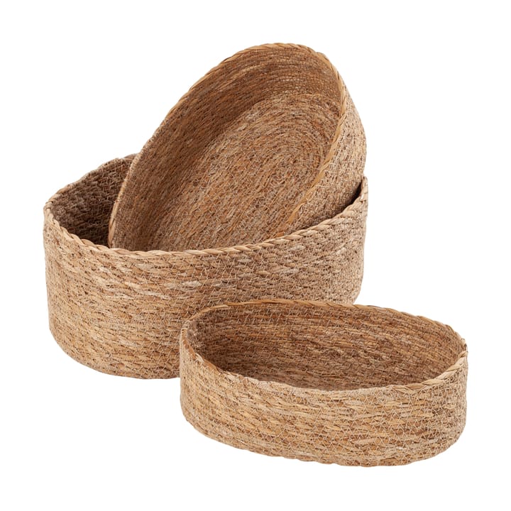 Emil bread basket oval 3-pack - Natural - Dixie