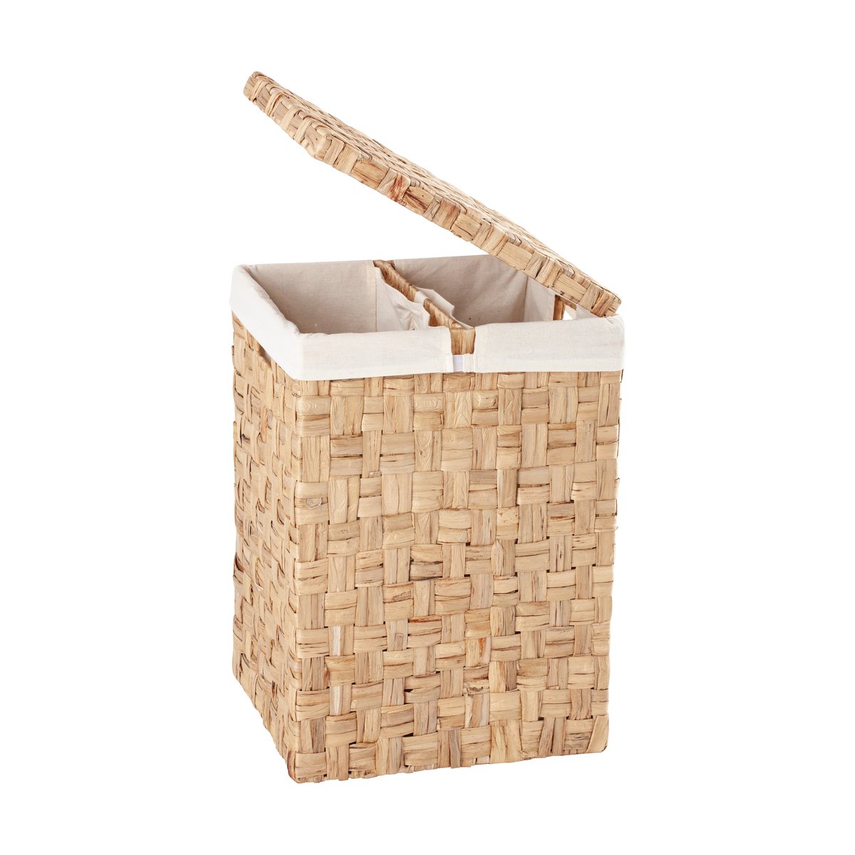 Dixie Lily laundry basket with separator Natural