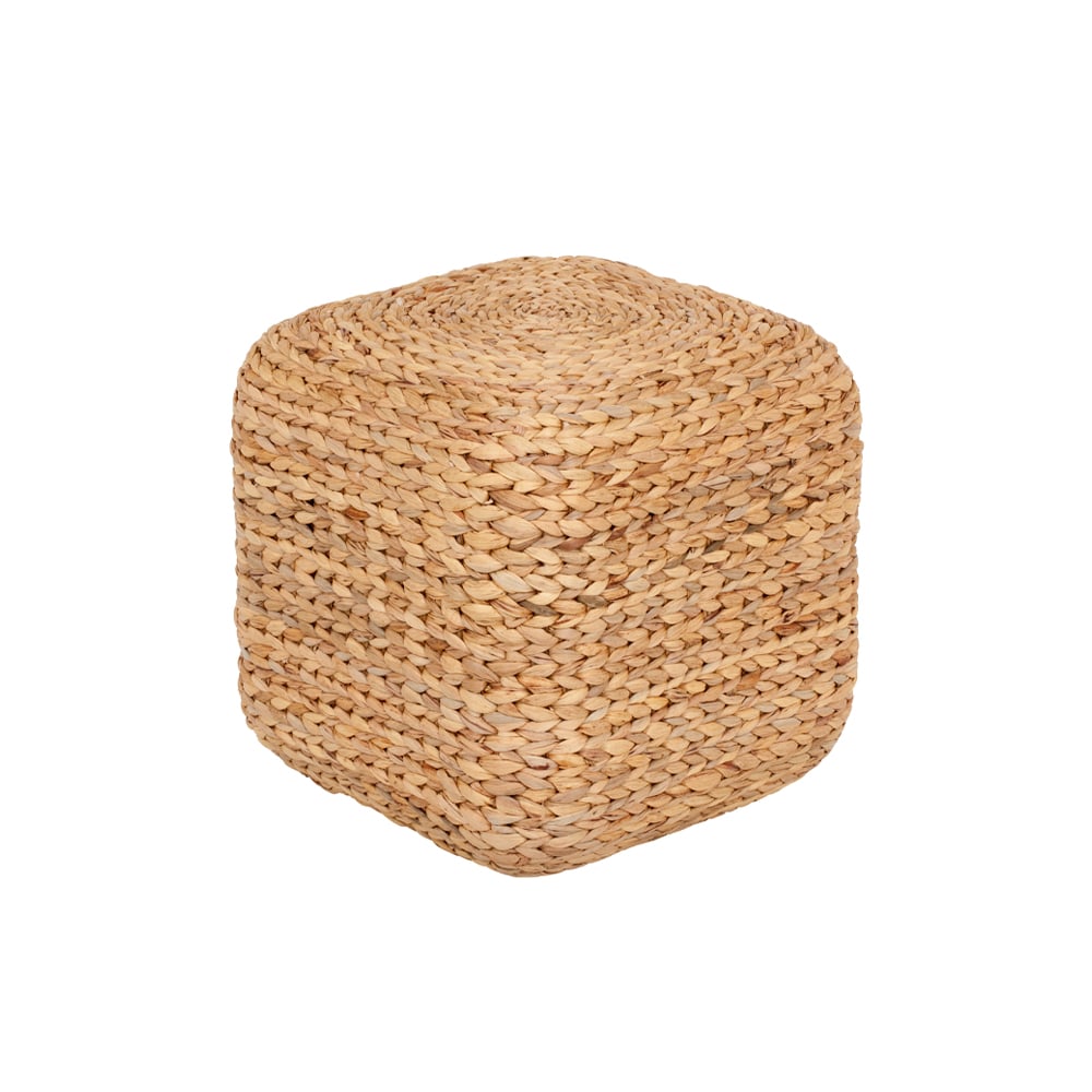 Dixie Lily pouf Natural, water hyacinth, square