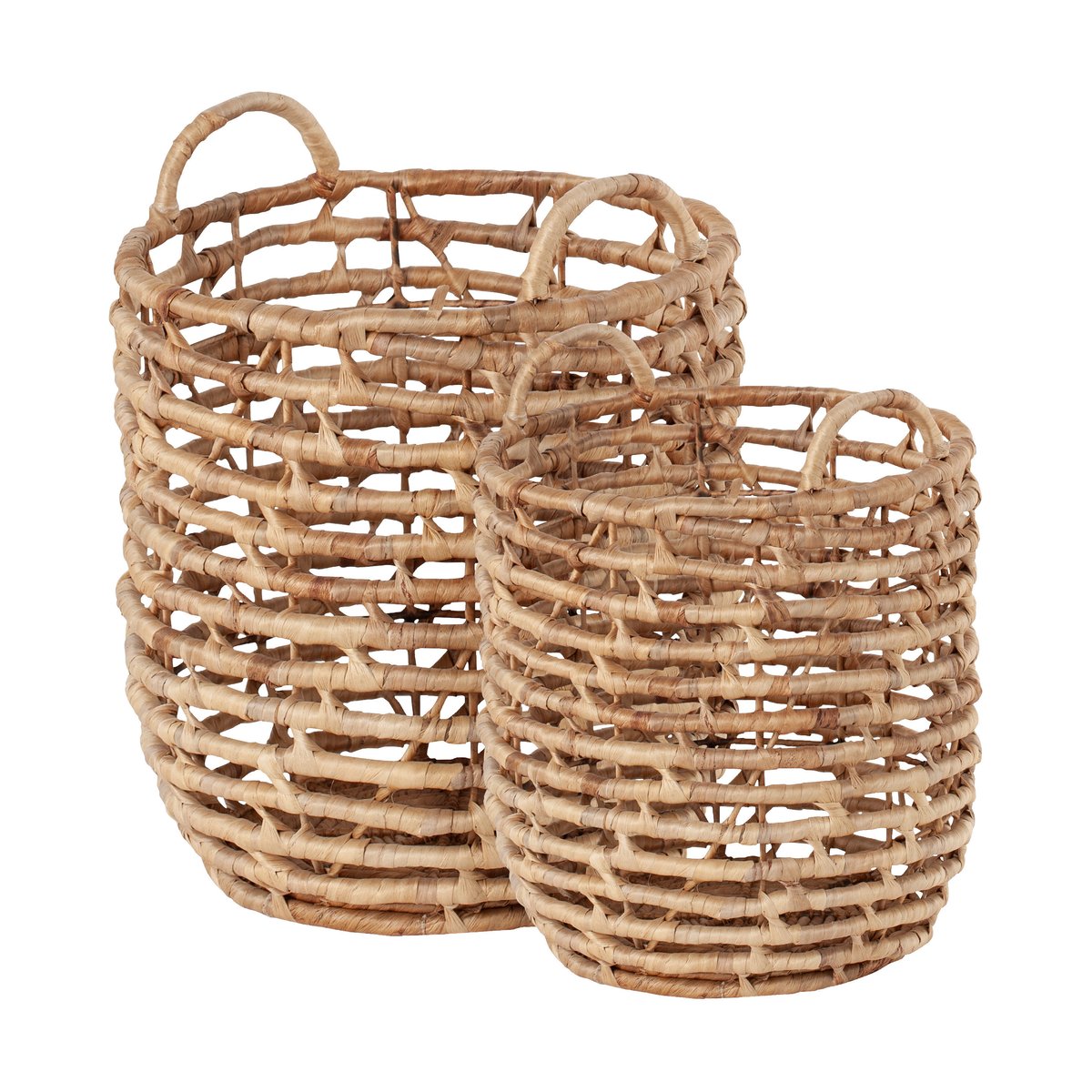 Dixie Lily storage baskets U-shape open twist 2 pieces Natural