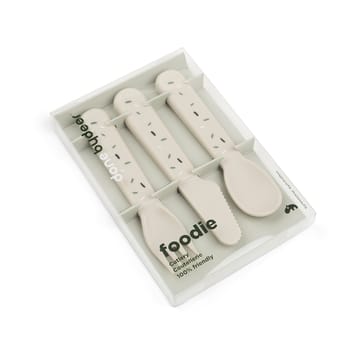 Confetti Foodie Cutlery Set 3 Pieces - Sand - Done by deer