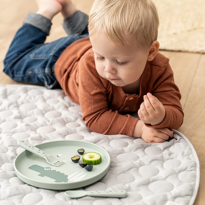 Croco foodie children's plate Ø20 cm, Green Done by deer