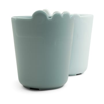 Croco kiddish mini mug 10 cl 2-pack - Blue - Done by deer