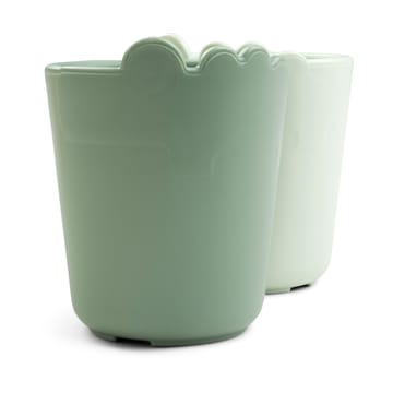 Croco kiddish mini mug 10 cl 2-pack - Green - Done by deer