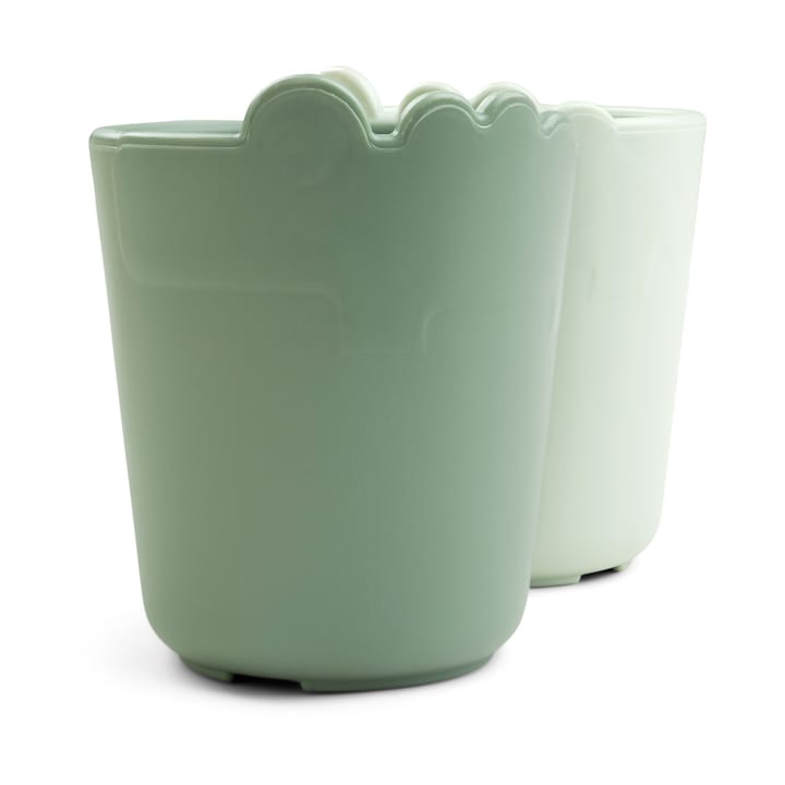 Croco kiddish mini mug 10 cl 2-pack, Green Done by deer