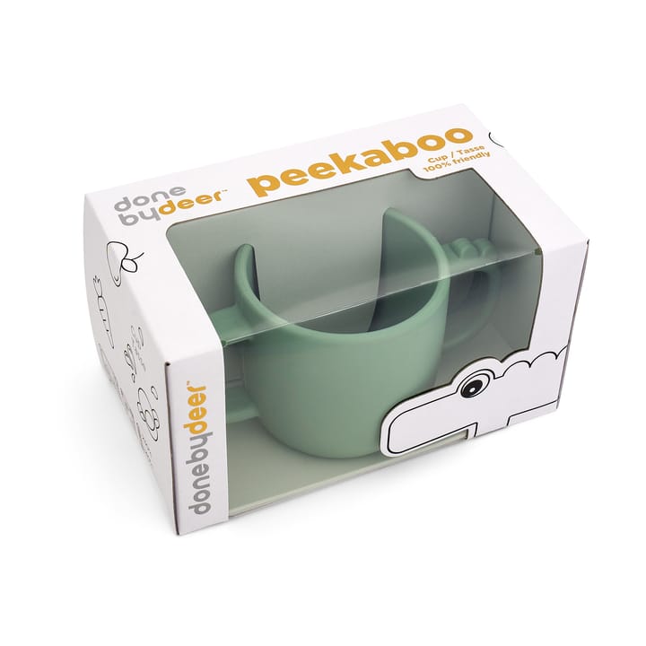 Croco peekaboo sippy cup 170 ml, Green Done by deer