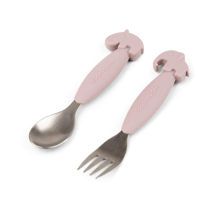 Deer Friends Easy-grip cutlery set 2 pieces, Powder Done by deer