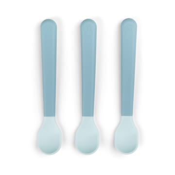 Easy-grip foodie spoon 3-pack - Blue - Done by deer