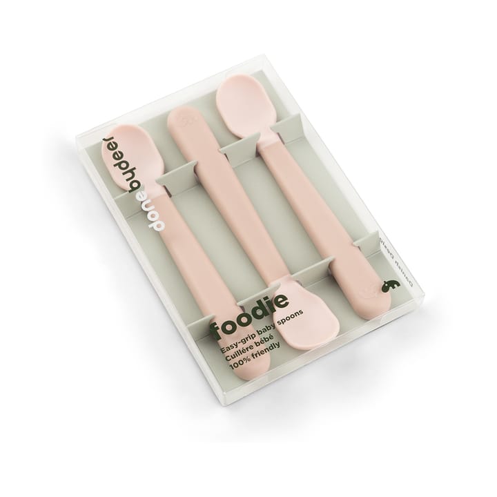 Easy-grip foodie spoon 3-pack, Powder Done by deer