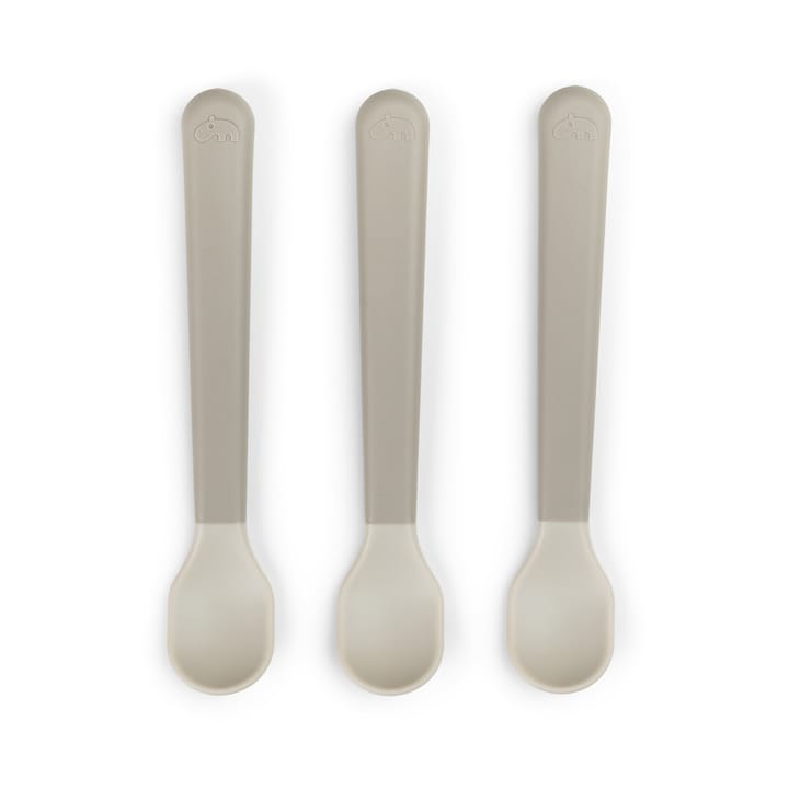 Easy-grip foodie spoon 3-pack - Sand - Done by deer