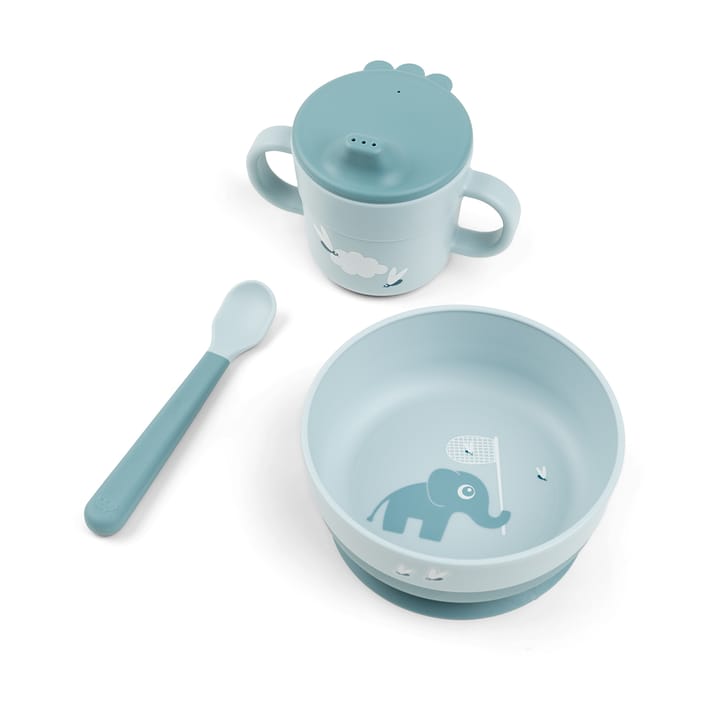 Elphee Foodie First Meal Set 3 Pieces, Blue Done by deer