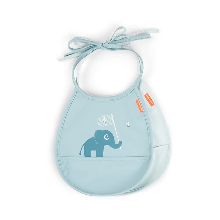 Elphee Tiny bib 2-pack, Blue Done by deer