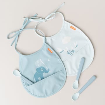 Elphee Tiny bib 2-pack - Blue - Done by deer