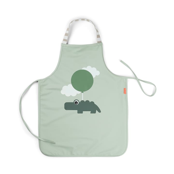 Happy Clouds apron for children, Green Done by deer