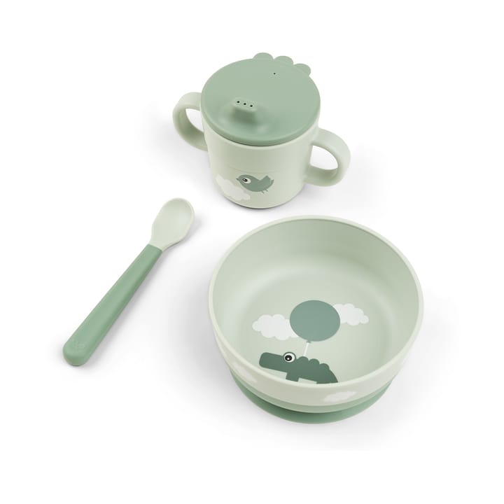 Happy Clouds foodie first meal set 3 pieces - Green - Done by deer