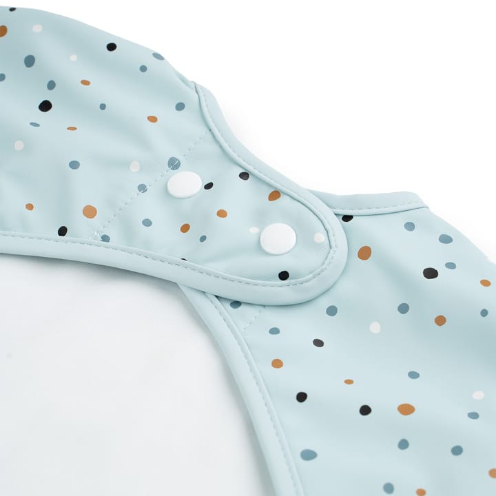 Happy Dots bib with sleeves, Blue Done by deer