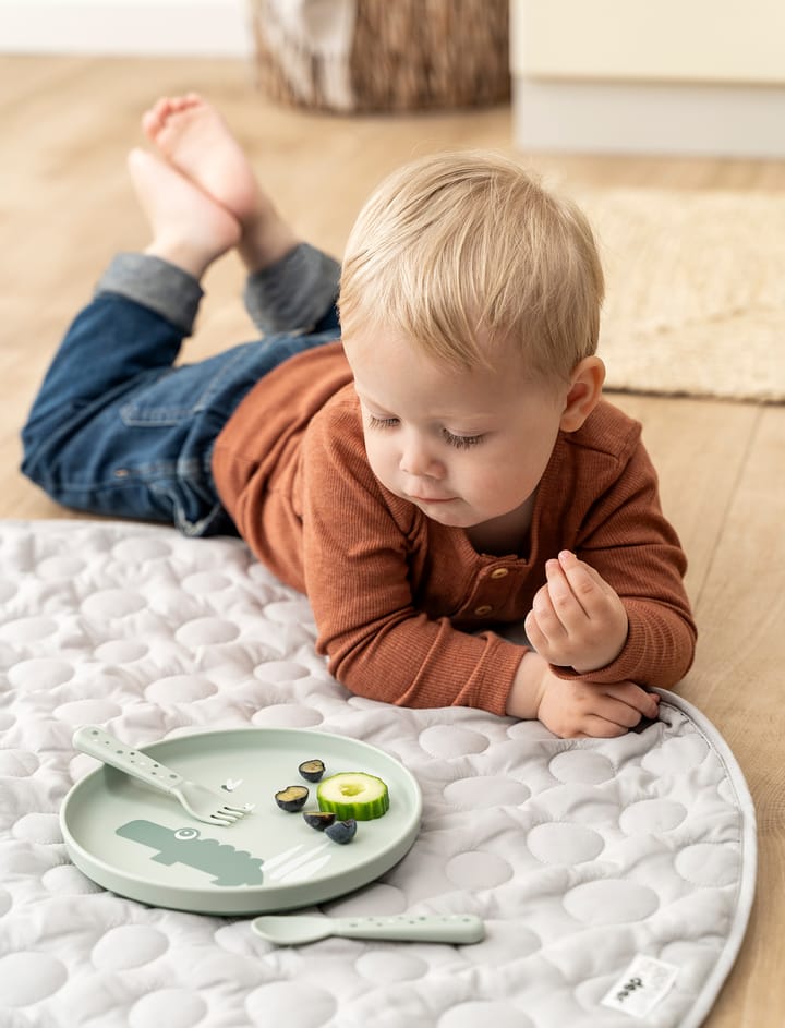 Happy Dots foodie cutlery set 3 pieces, Green Done by deer