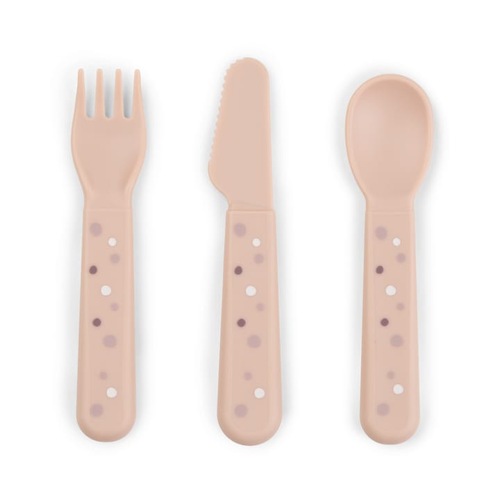 Happy Dots foodie cutlery set 3 pieces, Powder Done by deer