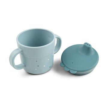 Happy Dots foodie sippy cup 21.5 cl - Blue - Done by deer