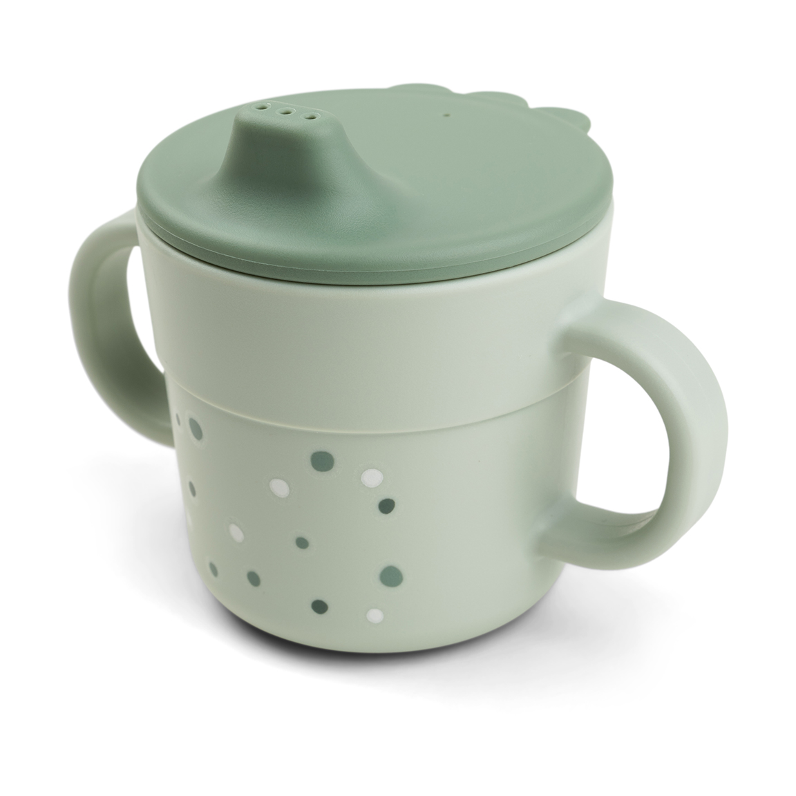 Done by deer Happy Dots foodie sippy cup 21.5 cl Green