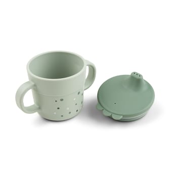 Happy Dots foodie sippy cup 21.5 cl - Green - Done by deer