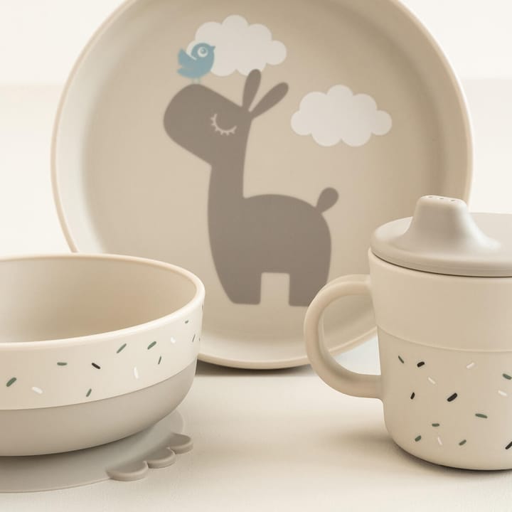 Lalee Foodie Children's Dish Set 3 Pieces, Sand Done by deer