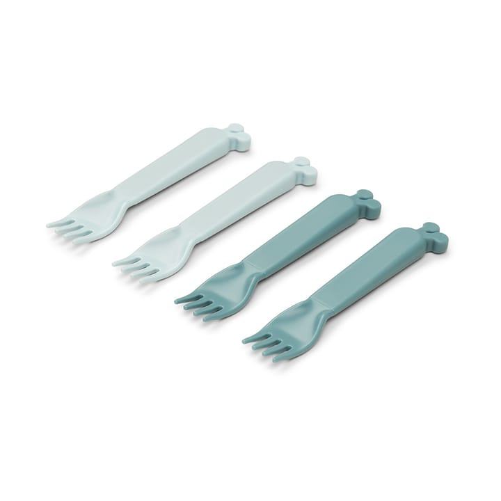 Raffi kiddish fork 4-pack, Blue Done by deer