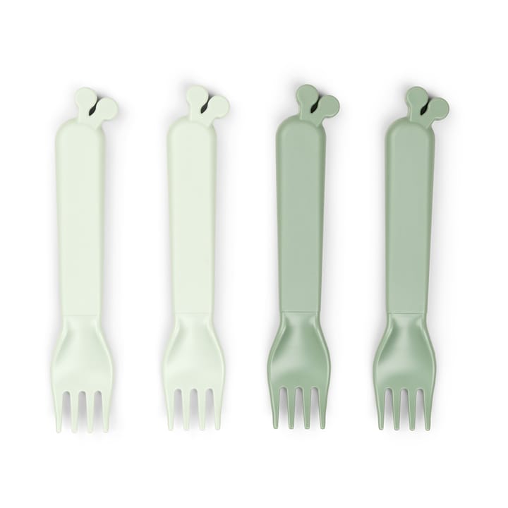 Raffi kiddish fork 4-pack - Green - Done by deer