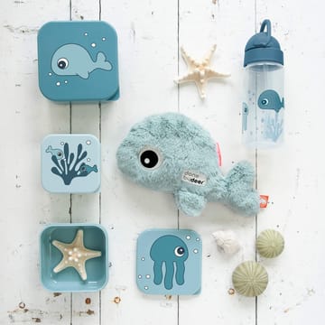 Sea friends bottle with straw - Blue - Done by deer