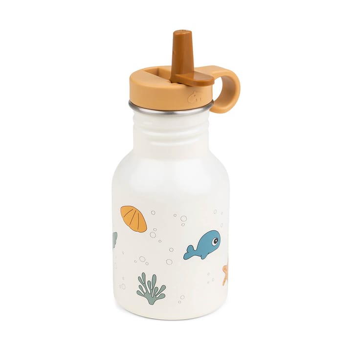 Sea friends stainless steel bottle 35 cl - Beige - Done by deer