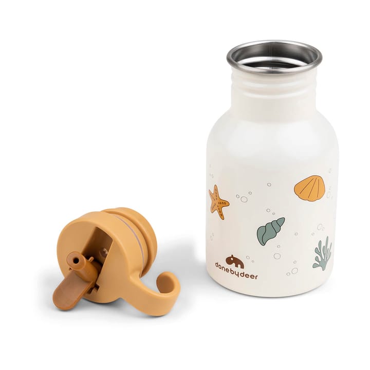 Sea friends stainless steel bottle 35 cl, Beige Done by deer