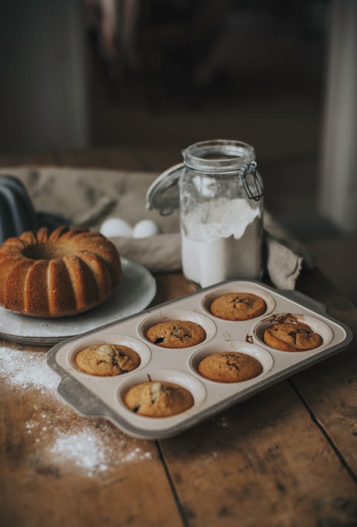 Cookie muffin tin, 12 cups - Beige - Dorre