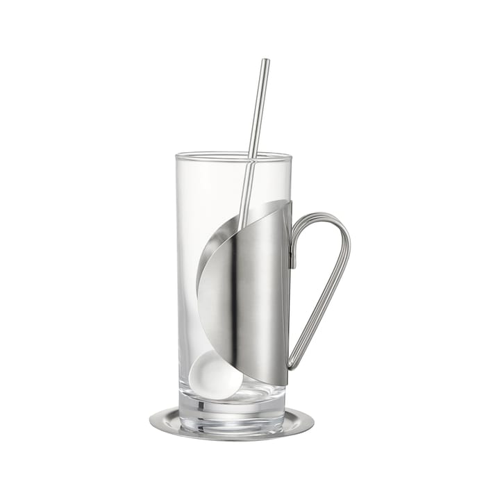 Darry irish coffee set, Glass-stainless steel Dorre