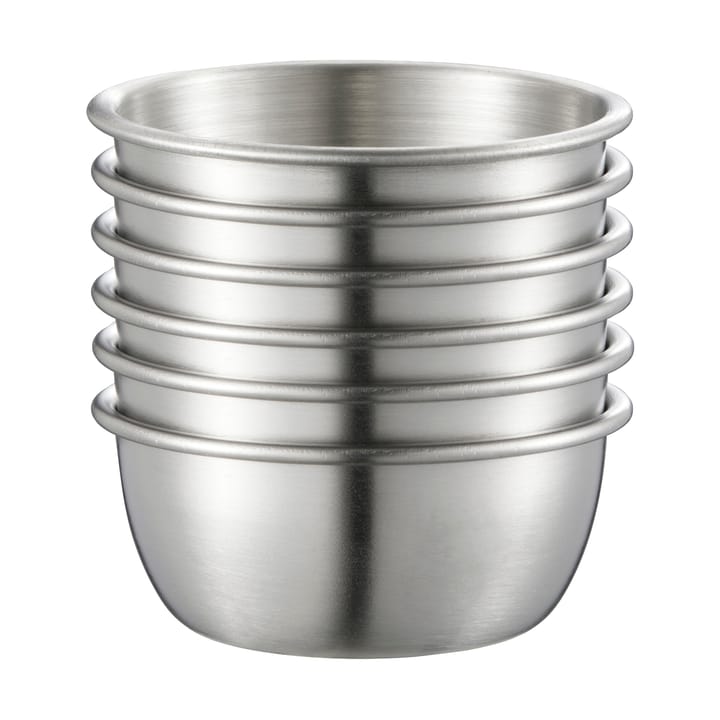 Dian dipping bowls 6-pack - Silver - Dorre