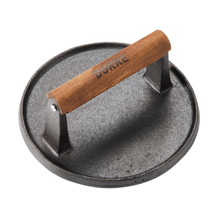 Hally hamburger press Ø17.7 cm - Cast iron-acacia - Dorre