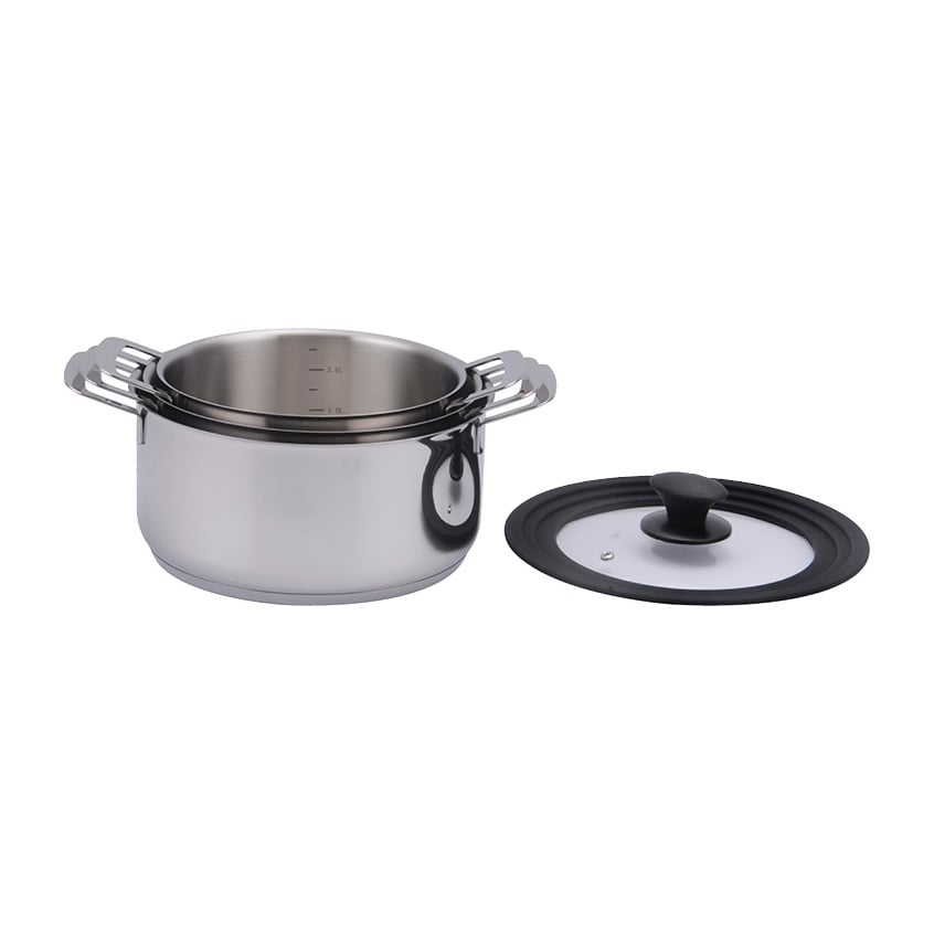 Dorre Kara pot set 3 pieces Stainless steel