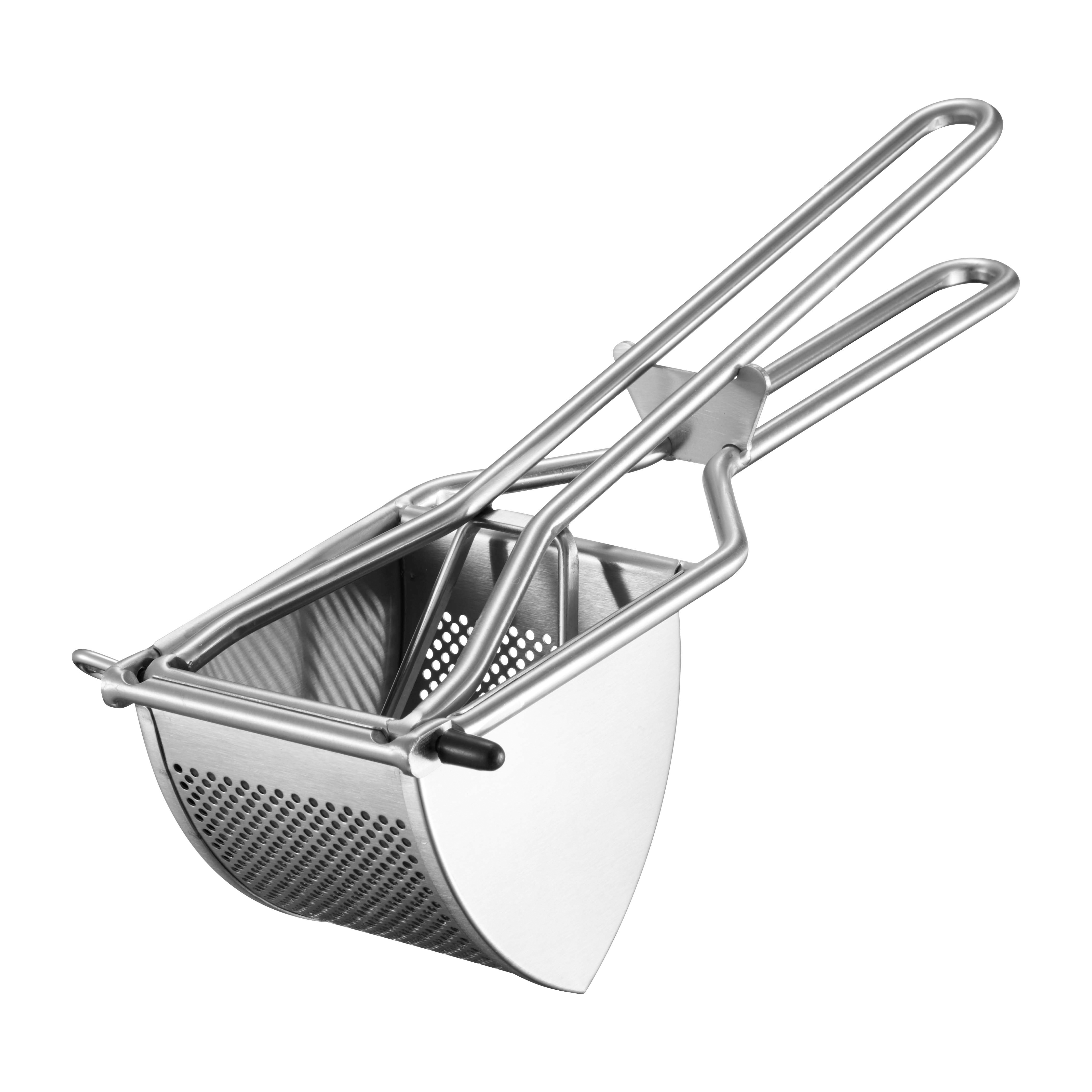 Cross-Border 304 Potato Press Stainless Steel Potato Press Manual Masher  Kitchen Gadget Potato Garlic Press