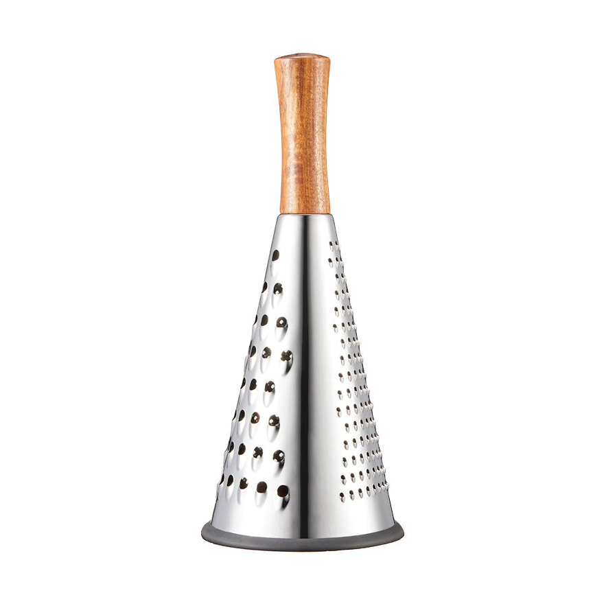 Dorre Rita grater 27 cm Stainless-steel-Acacia | Scandinavian Design | Silver-coloured