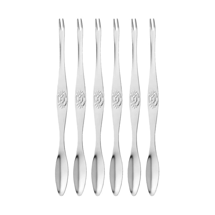 Skai seafood fork 6-pack - Silver - Dorre