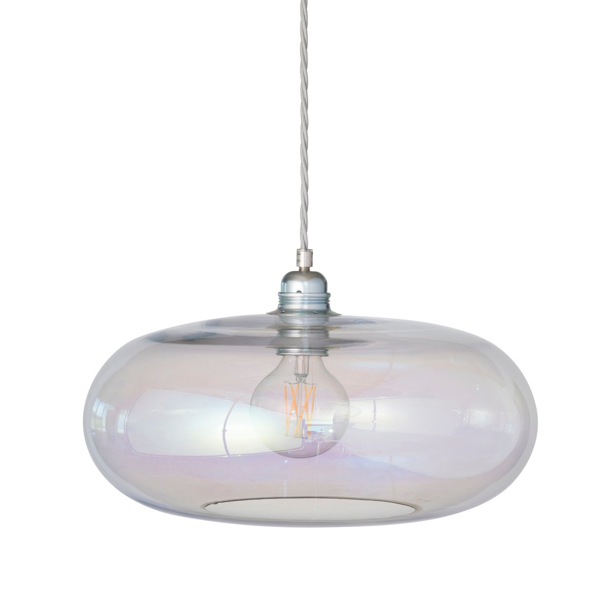 EBB & FLOW Horizon ceiling lamp Ø 36 cm chameleon-silver