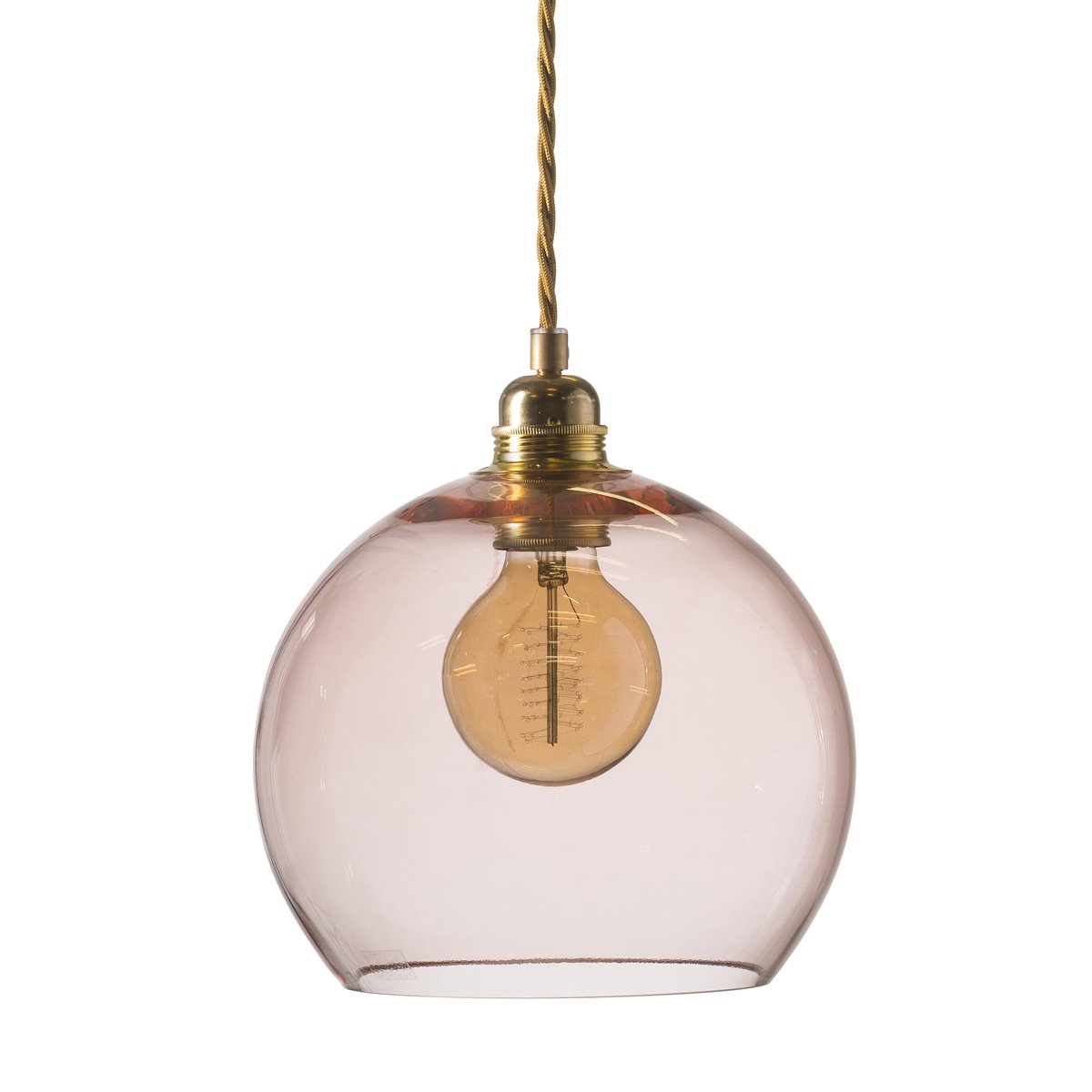 EBB & FLOW Rowan pendant lamp M, Ø 22 cm bright coral