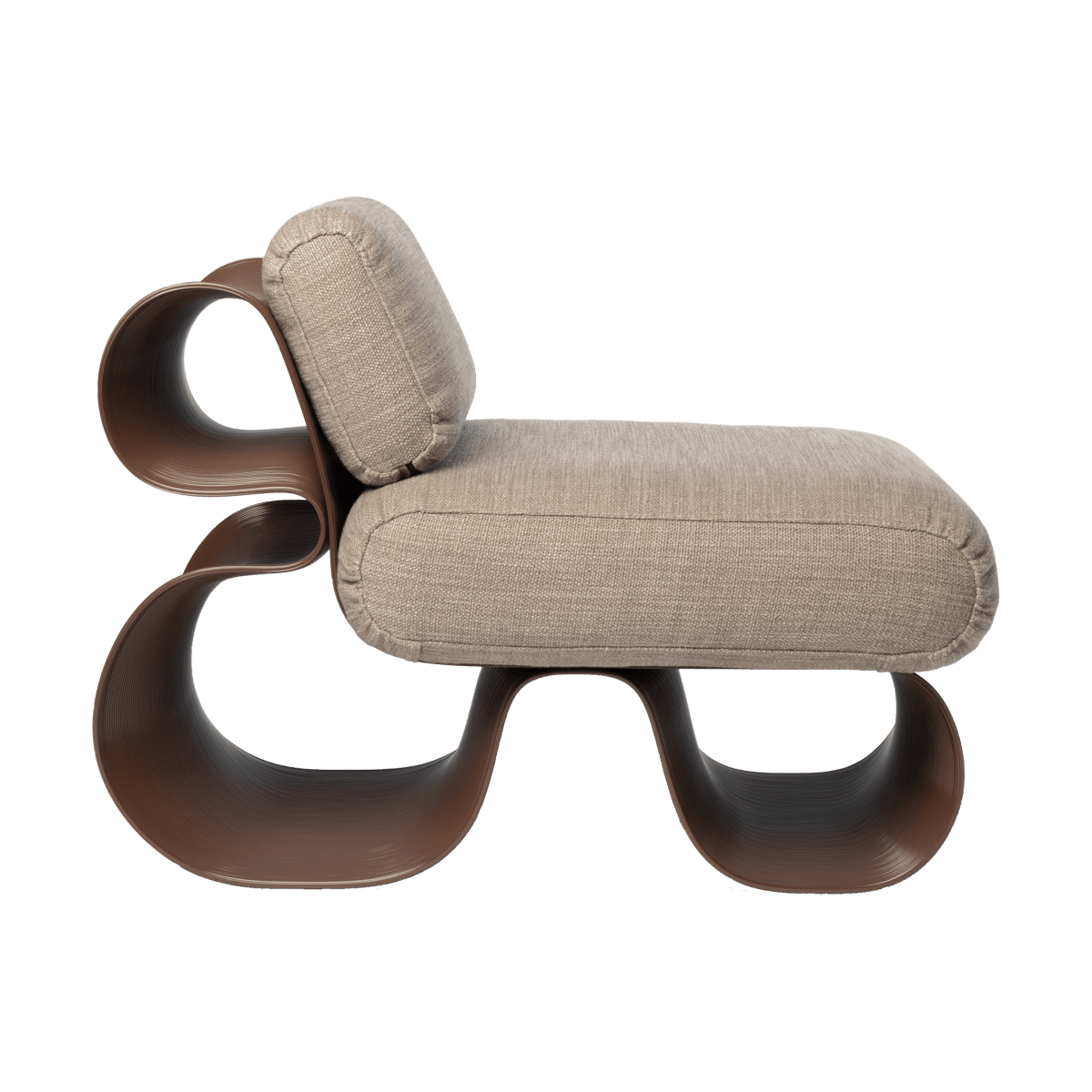 Ekbacken Studios Eel lounge chair Chocolate