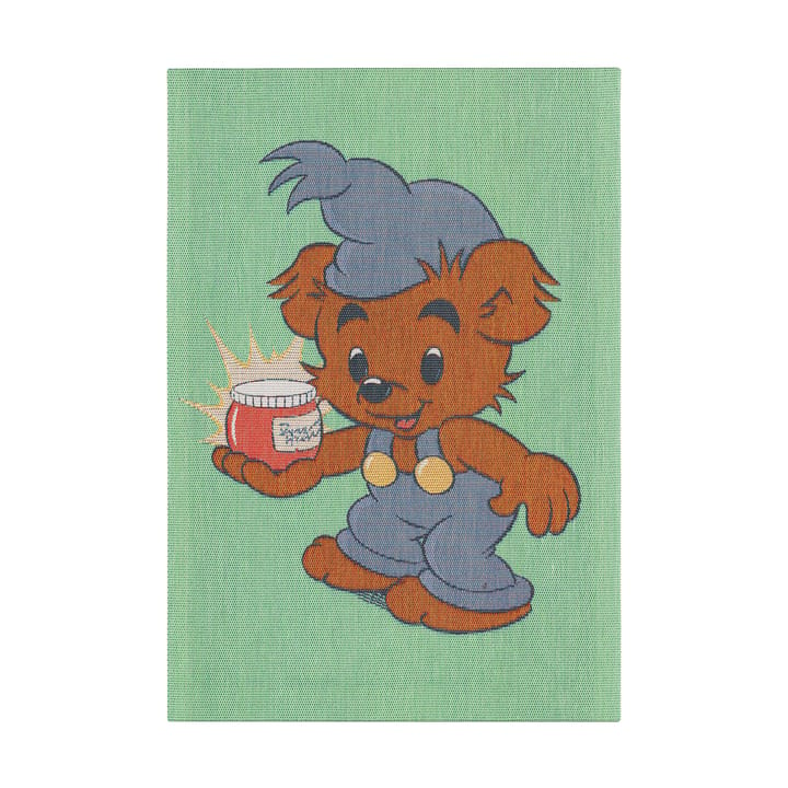 Bamse kitchen towel 35x50 cm, Blue-green Ekelund Linneväveri