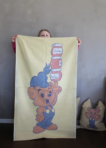 Dunderhonung children's blanket 72x105 cm - Yellow - Ekelund Linneväveri