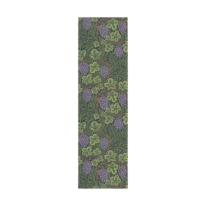 Vine table runner 35x120 cm - Green - Ekelund Linneväveri