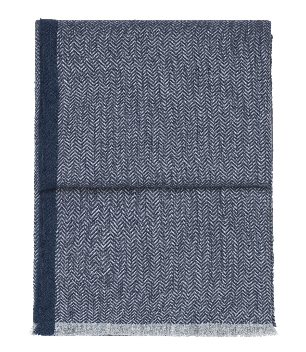 Elvang Denmark Herringbone throw 130x190 cm dark blue-grey