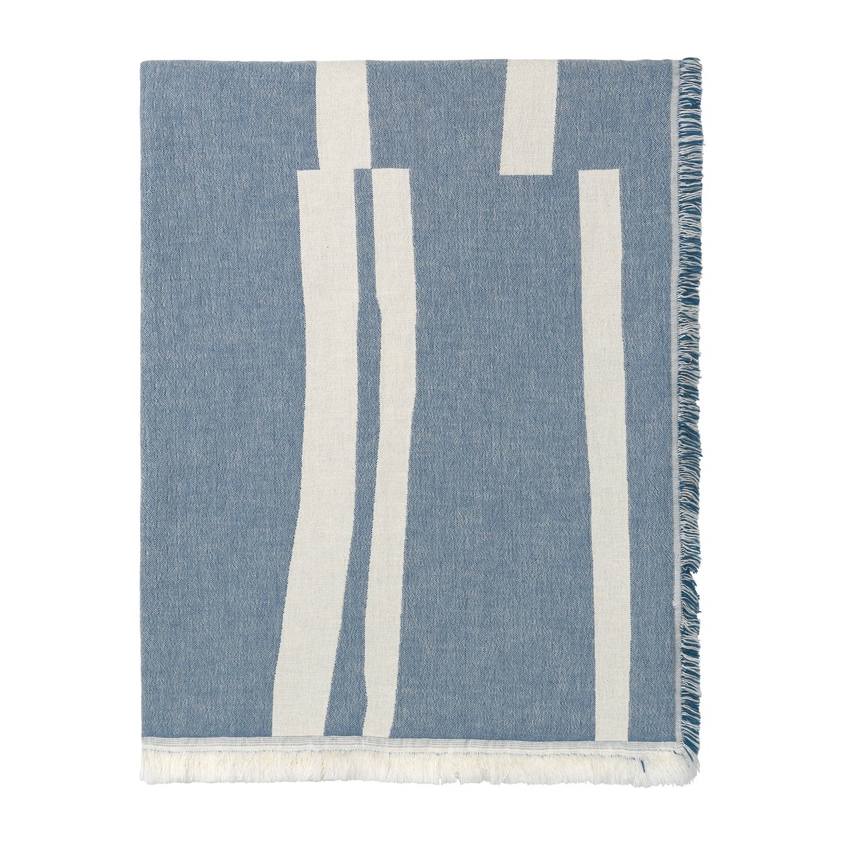 Elvang Denmark Lyme Grass throw 130x180 cm Blue | Scandinavian Design | Cotton blankets & throws | Blue