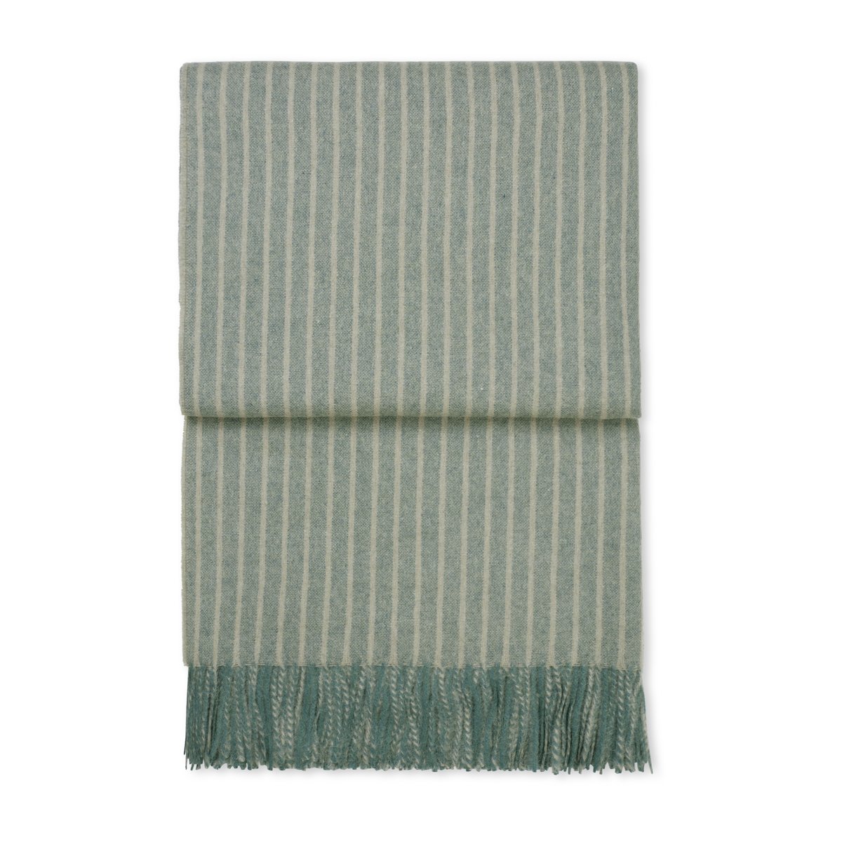 Elvang Denmark Stripes throw 130x200 cm Green | Scandinavian Design | Cotton blankets & throws | Green