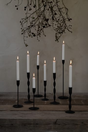 Ernst candle holder black metal - 24.5 cm - ERNST